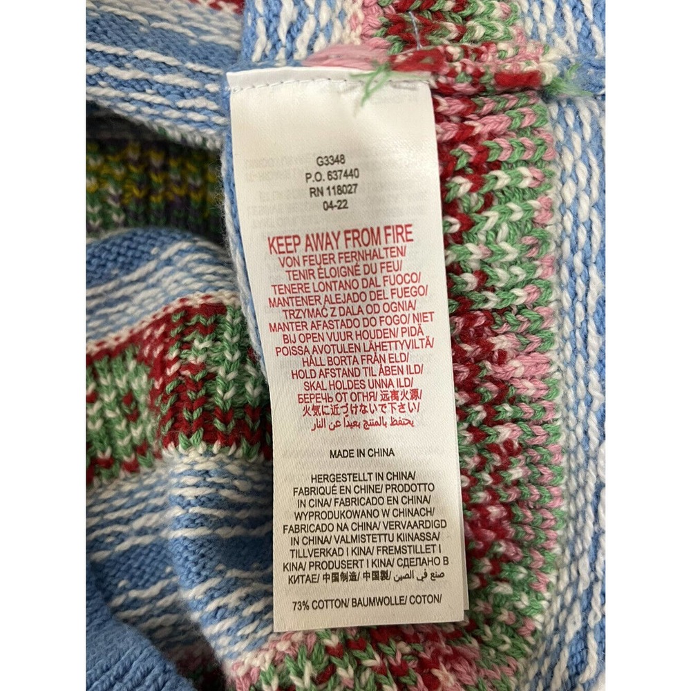 Mini Boden 11-12yo Blue Floral Fair Isle Cardigan NWT - Picture 5 of 6